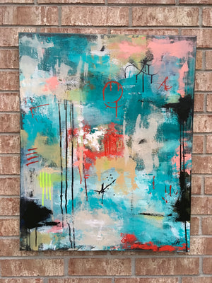 "Take Me Home" 24x30x2 Original abstract on gallery wrapped canvas